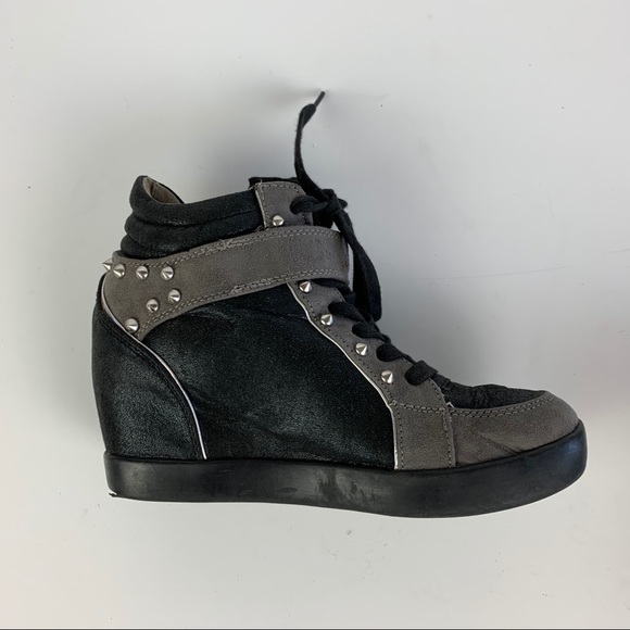 G by Guess Sneakers 6.5 Black PopStar Hidden Wedge - Picture 7 of 8